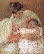Mary Cassatt Betweenmaid with kid painting